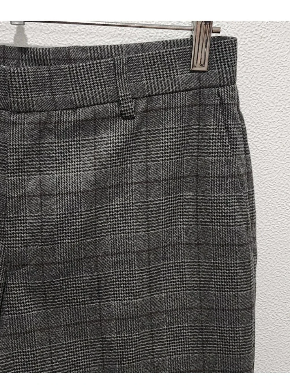 Tommy Hilfiger Dress Pants Mens 30x30 Gray Plaid TH Flex Stretch Flat Front NWT